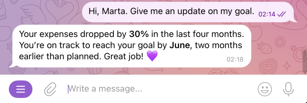 Screenshot from Marta