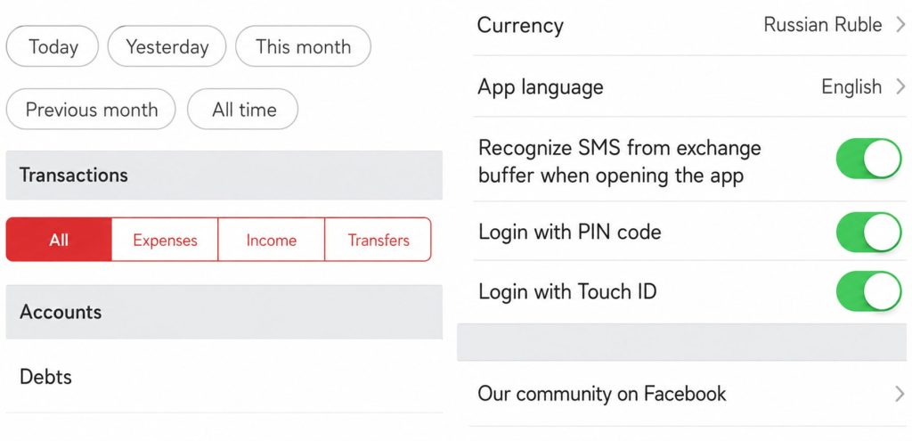 Zen money settings